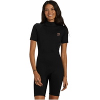 Womens Foil 2mm Back Zip Shorty Wetsuit